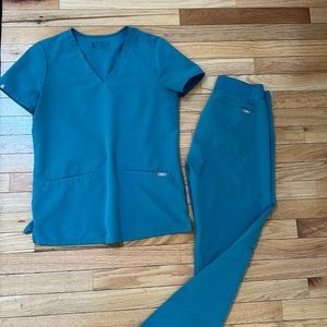 RARE- XS Figs Seafoam Set